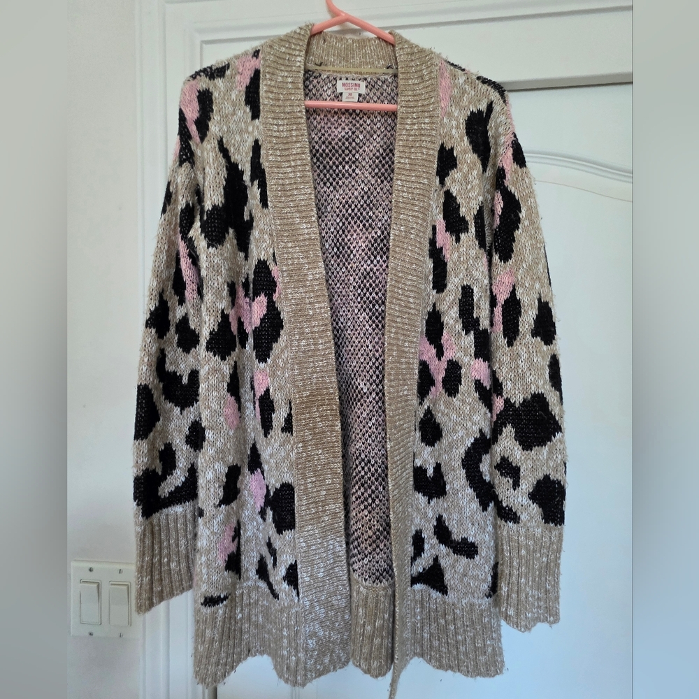 Mossimo Supply Co. Leopard Print Cardigan Sweater - Picture 3 of 11